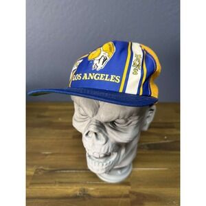 Vintage New Era Los Angeles Rams Mesh Trucker Snapback Hat USA NFL